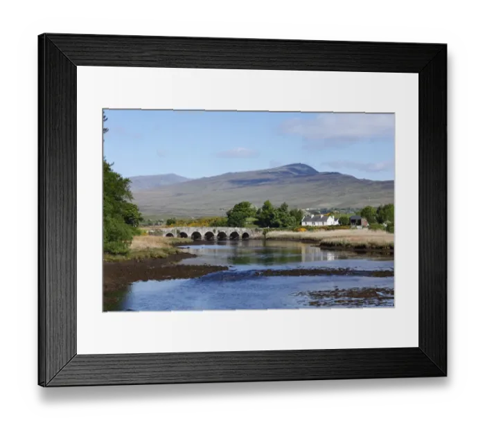 Framed Print : Burrishoole Bridge near Newport, County Mayo, Connacht, Republic of Ireland, Europe Framed Print : Burrishoole Bridge near Newport, County Mayo, Connacht, Republic of Ireland, Europe