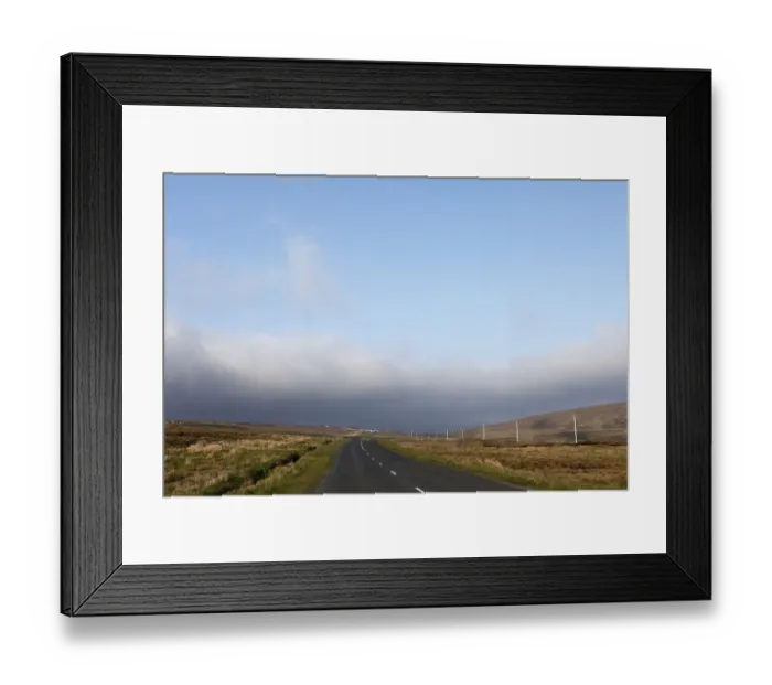 Framed Print : Country road with low clouds, Achill Island, County Mayo, Connacht province, Republic of Ireland, Europe Framed Print : Country road with low clouds, Achill Island, County Mayo, Connacht province, Republic of Ireland, Europe