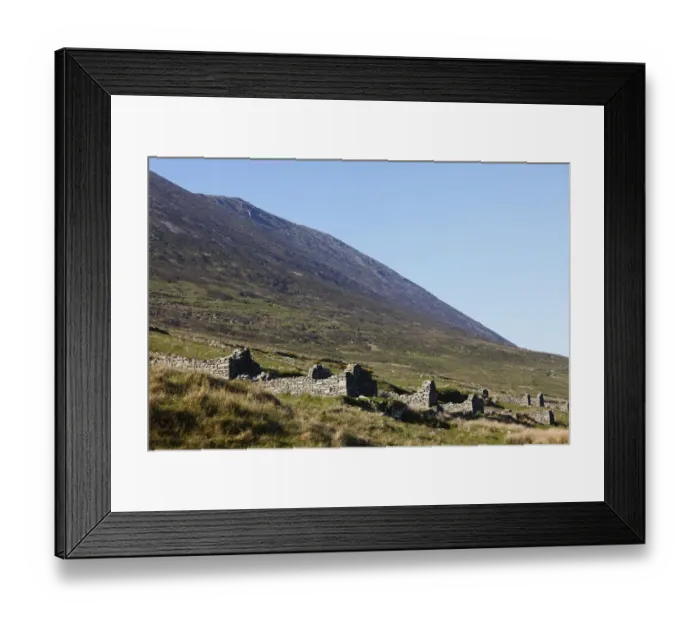 Framed Print : Deserted village of Slievemore, Achill Island, County Mayo, Connacht province, Republic of Ireland, Europe Framed Print : Deserted village of Slievemore, Achill Island, County Mayo, Connacht province, Republic of Ireland, Europe