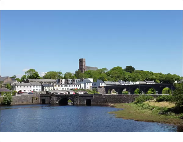 Bridges across the Newport River, Newport, County Mayo, Connacht province, Republic of Ireland, Europe