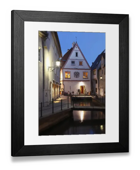 Framed Print : Memminger Ach river, Untere Bachgasse, Memmingen, Unterallgaeu, Allgaeu region, Schwaben, Bavaria, Germany, Europe Framed Print : Memminger Ach river, Untere Bachgasse, Memmingen, Unterallgaeu, Allgaeu region, Schwaben, Bavaria, Germany, Europe