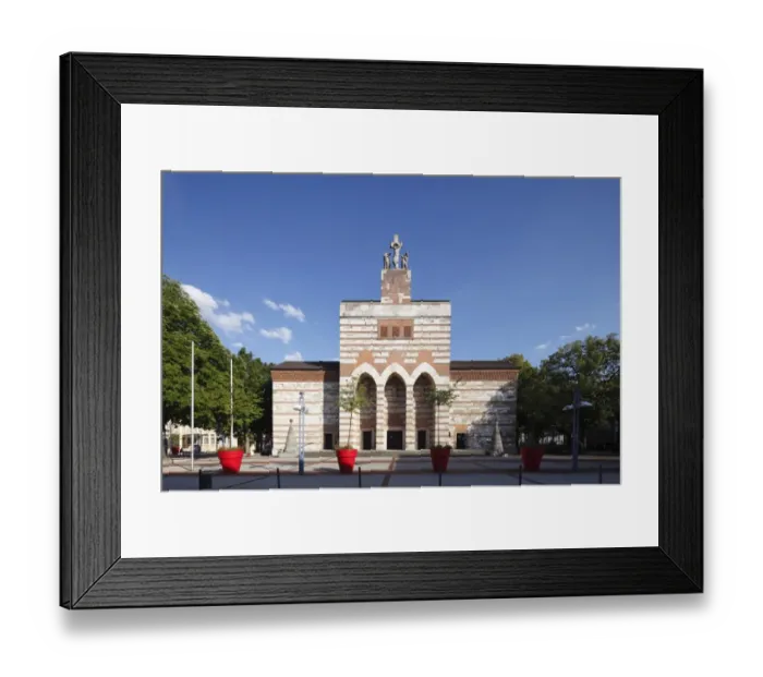 Framed Print : Church of St. Johann Baptist, Neu-Ulm, Schwaben, Bavaria, Germany, Europe Framed Print : Church of St. Johann Baptist, Neu-Ulm, Schwaben, Bavaria, Germany, Europe