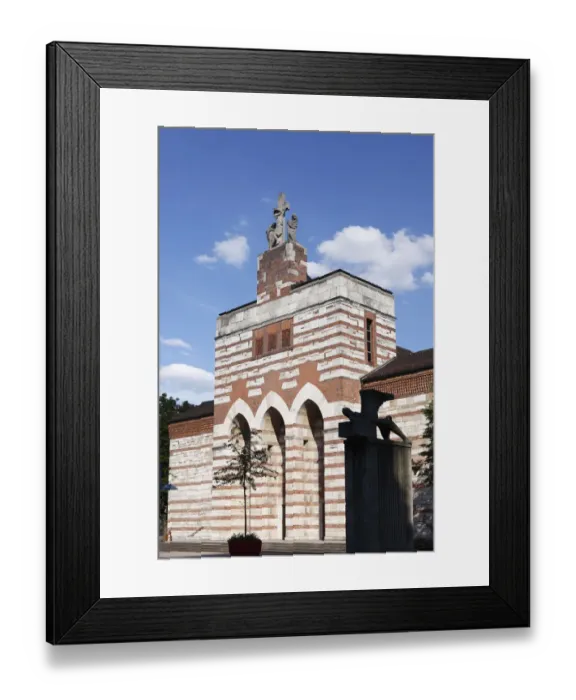 Framed Print : Church of St. Johann Baptist, Neu-Ulm, Schwaben, Bavaria, Germany, Europe