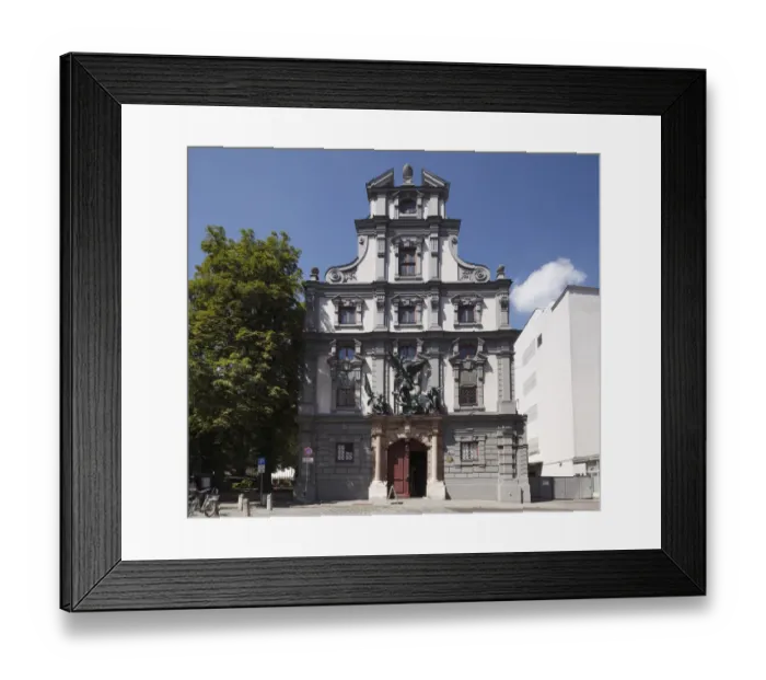 Framed Print : Baroque facade of the Zeughaus arsenal with Sankt-Michaels-Gruppe group, Augsburg, Schwaben, Bavaria, Germany, Europe Framed Print : Baroque facade of the Zeughaus arsenal with Sankt-Michaels-Gruppe group, Augsburg, Schwaben, Bavaria, Germany, Europe