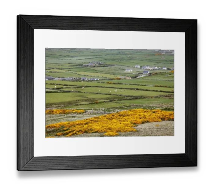 Framed Print : Pasture land around Doolin, Burren, County Clare, Ireland, Europe Framed Print : Pasture land around Doolin, Burren, County Clare, Ireland, Europe