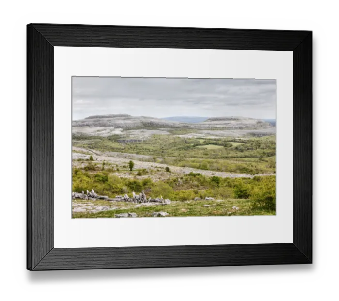 Framed Print : Turloughmore mountain, Burren, County Clare, Ireland, Europe Framed Print : Turloughmore mountain, Burren, County Clare, Ireland, Europe
