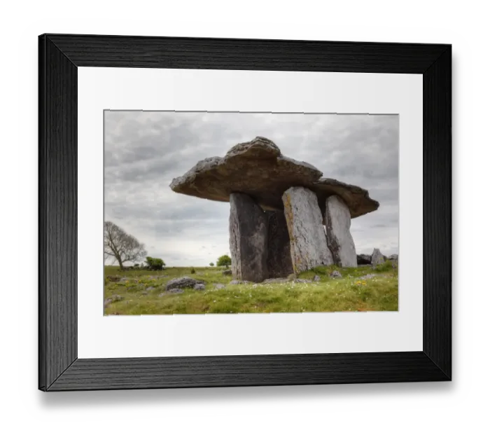 Framed Print : Poulnabrone dolmen, Burren, County Clare, Ireland, Europe Framed Print : Poulnabrone dolmen, Burren, County Clare, Ireland, Europe