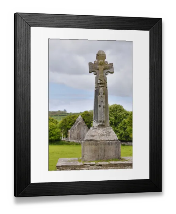 Framed Print : Celtic high cross, Dysert O Dea near Corofin, County Clare, Ireland, Europe Framed Print : Celtic high cross, Dysert O Dea near Corofin, County Clare, Ireland, Europe