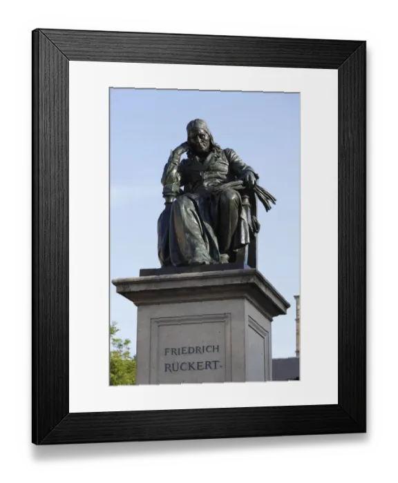 Framed Print : Friedrich Rueckert Monument, Schweinfurt, Franconia, Bavaria, Germany, Europe Framed Print : Friedrich Rueckert Monument, Schweinfurt, Franconia, Bavaria, Germany, Europe