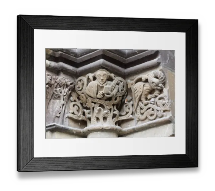 Framed Print : Figures on the portal of the St. Johannis Church, Schweinfurt, Franconia, Bavaria, Germany, Europe Framed Print : Figures on the portal of the St. Johannis Church, Schweinfurt, Franconia, Bavaria, Germany, Europe