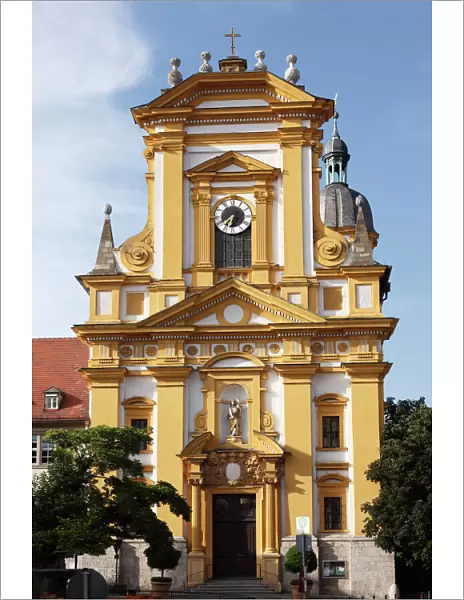 Facade, evangelical church, Kitzingen, Mainfranken, Lower Franconia, Franconia, Bavaria, Germany, Europe