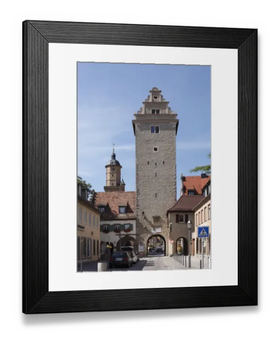 Framed Print : Upper Gate, Volkach, Mainfranken, Lower Franconia, Franconia, Bavaria, Germany, Europe Framed Print : Upper Gate, Volkach, Mainfranken, Lower Franconia, Franconia, Bavaria, Germany, Europe