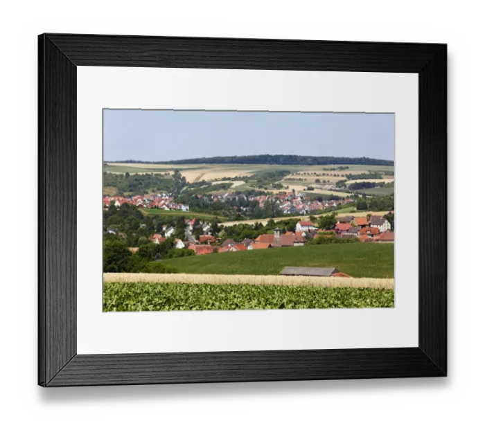 Framed Print : Maidbronn and Rimpar, Mainfranken, Lower Franconia, Franconia, Bavaria, Germany, Europe Framed Print : Maidbronn and Rimpar, Mainfranken, Lower Franconia, Franconia, Bavaria, Germany, Europe