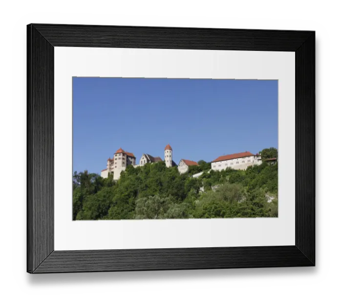 Framed Print : Burg Harburg castle, Harburg, Schwaben, Bavaria, Germany, Europe
