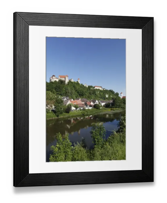 Framed Print : Burg Harburg castle, Woernitz river, Harburg, Schwaben, Bavaria, Germany, Europe Framed Print : Burg Harburg castle, Woernitz river, Harburg, Schwaben, Bavaria, Germany, Europe