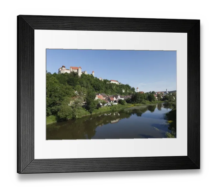 Framed Print : Burg Harburg castle, Woernitz river, Harburg, Schwaben, Bavaria, Germany, Europe Framed Print : Burg Harburg castle, Woernitz river, Harburg, Schwaben, Bavaria, Germany, Europe