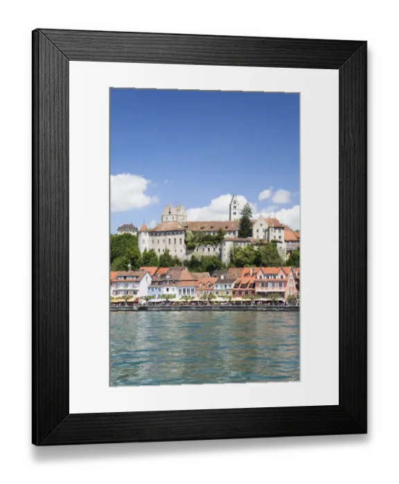 Framed Print : Meersburg castle, also known as Alte Burg castle, and the lakeside promenade, Meersburg, Lake Constance, Baden-Wuerttemberg, Germany, Europe Framed Print : Meersburg castle, also known as Alte Burg castle, and the lakeside promenade, Meersburg, Lake Constance, Baden-Wuerttemberg, Germany, Europe