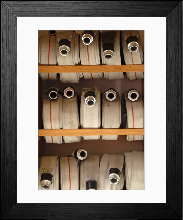 Framed Print : Fire hoses Framed Print : Fire hoses