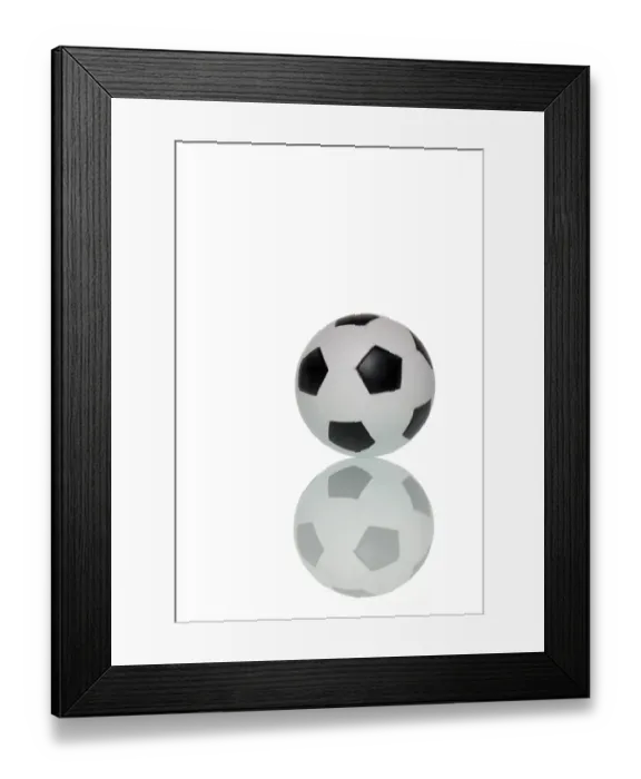 Framed Print : Football with reflection Framed Print : Football with reflection