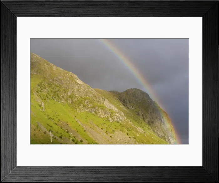 Framed Print : Rainbow, Lofoten, Northern Norway, Norway, Scandinavia, Europe Framed Print : Rainbow, Lofoten, Northern Norway, Norway, Scandinavia, Europe