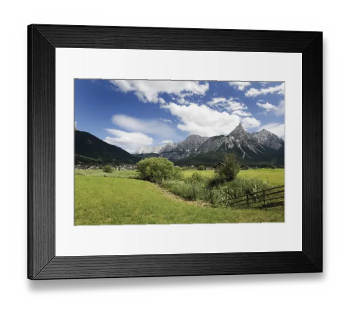 Framed Print : Sonnenspitze Mountain, Karwendel Mountains, Mieminger Chain near Ehrwald, Tyrol, Austria, Europe Framed Print : Sonnenspitze Mountain, Karwendel Mountains, Mieminger Chain near Ehrwald, Tyrol, Austria, Europe