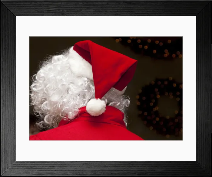 Framed Print : Santa, viewed from behind Framed Print : Santa, viewed from behind