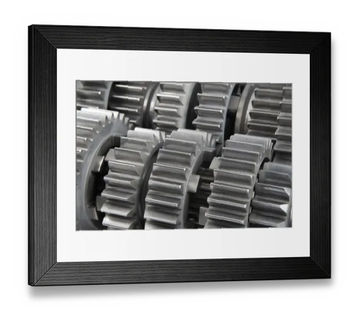 Framed Print : Transmission gears Framed Print : Transmission gears