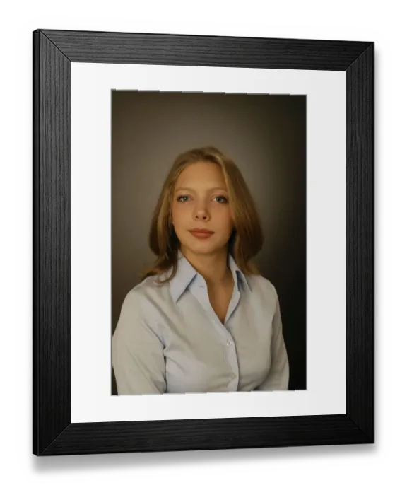 Framed Print : Girl, teenager, serious Framed Print : Girl, teenager, serious