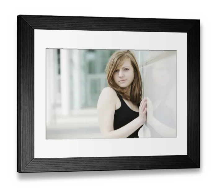 Framed Print : Sensual portrait of a young long-haired woman Framed Print : Sensual portrait of a young long-haired woman
