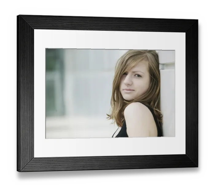 Framed Print : Sensual portrait of a young long-haired woman Framed Print : Sensual portrait of a young long-haired woman