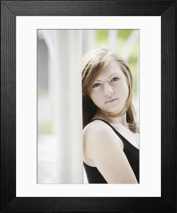 Framed Print : Young woman, portrait