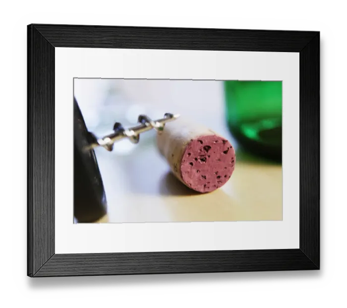 Framed Print : Corkscrew, cork, wine bottle Framed Print : Corkscrew, cork, wine bottle