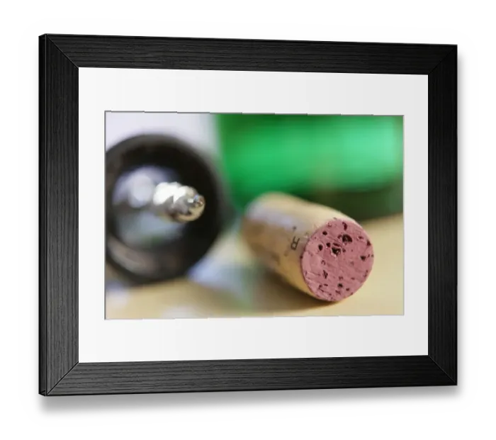 Framed Print : Corkscrew, cork, wine bottle Framed Print : Corkscrew, cork, wine bottle
