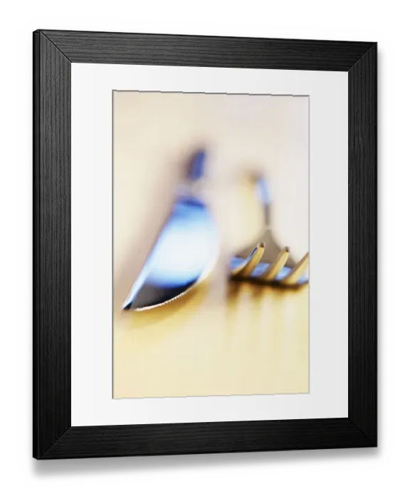 Framed Print : Cutlery, knife and fork Framed Print : Cutlery, knife and fork