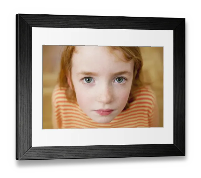 Framed Print : Girl, child, red hair, portrait