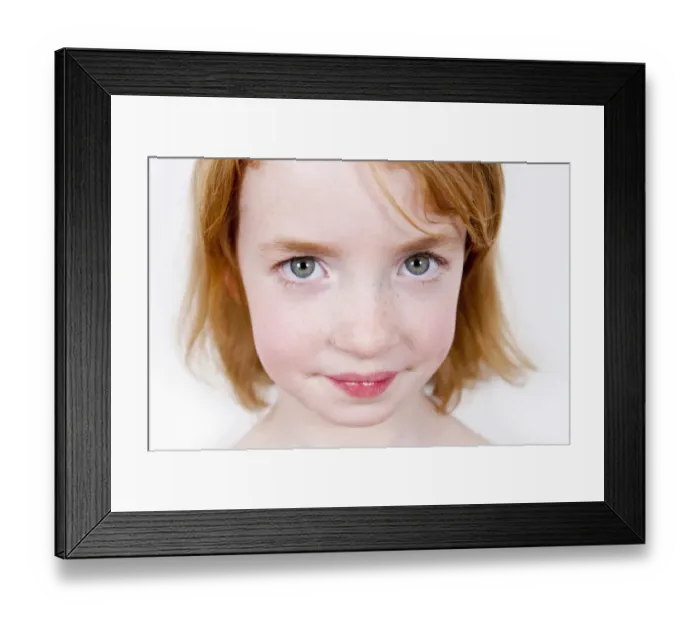 Framed Print : Red-haired girl, portrait Framed Print : Red-haired girl, portrait