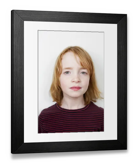 Framed Print : Portrait of a girl with red hair Framed Print : Portrait of a girl with red hair