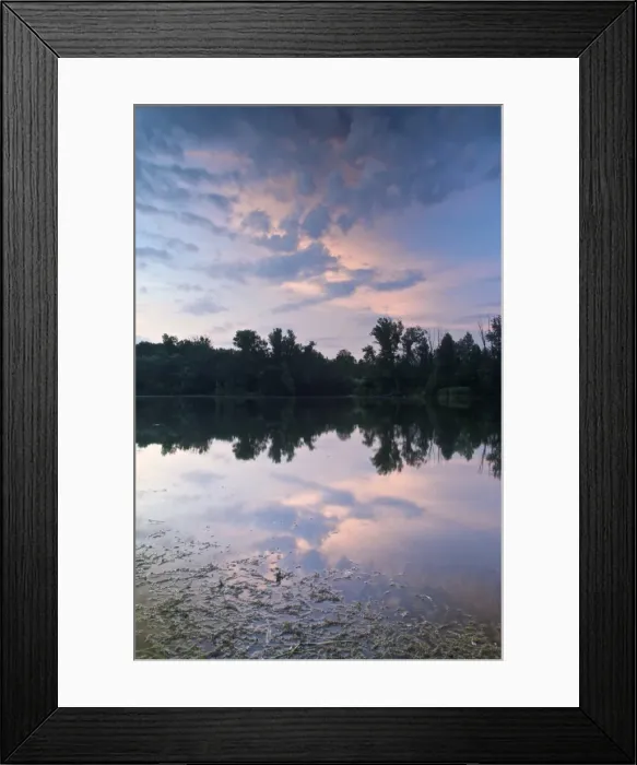 Framed Print : Reflections in a lake, Austria, Europe Framed Print : Reflections in a lake, Austria, Europe
