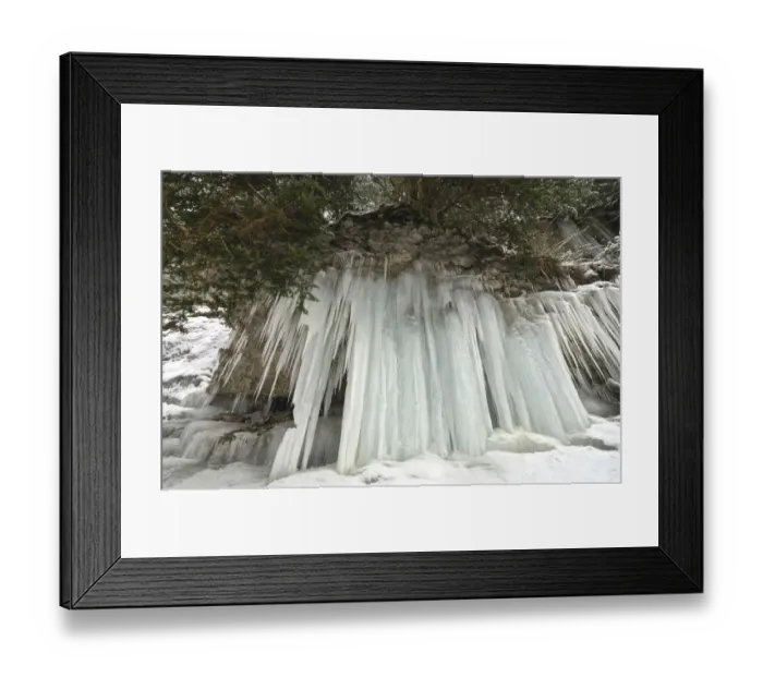 Framed Print : Ice curtain at the Tauglbach river, Salzburg Austria, Europe Framed Print : Ice curtain at the Tauglbach river, Salzburg Austria, Europe