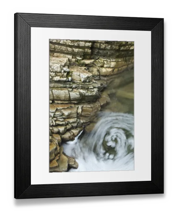 Framed Print : Rocks and whirlpool, Austria, Europe Framed Print : Rocks and whirlpool, Austria, Europe