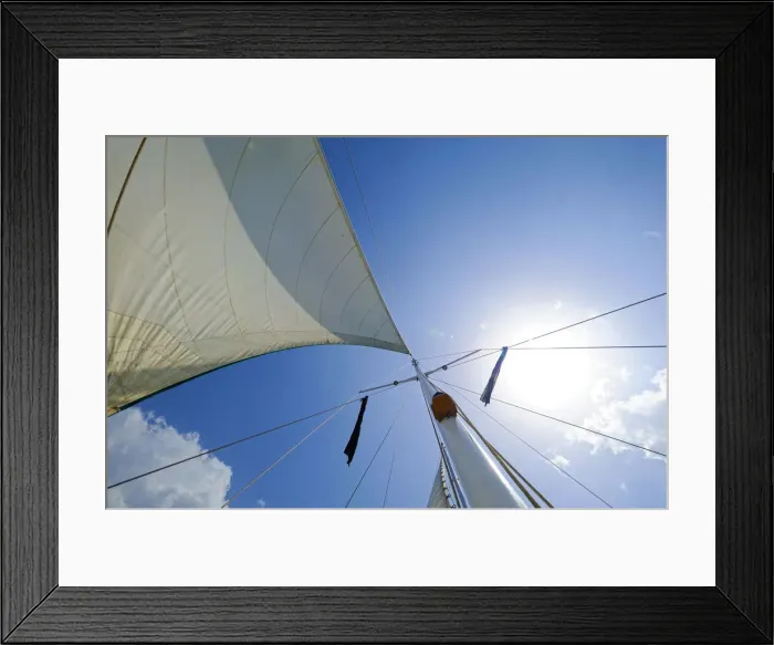 Framed Print : Mast of a sailing ship, Dominican Republic, the Caribbean
