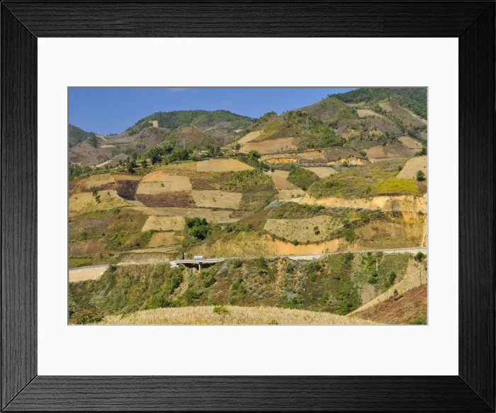 Framed Print : Mai Chau Valley, Vietnam, Asia
