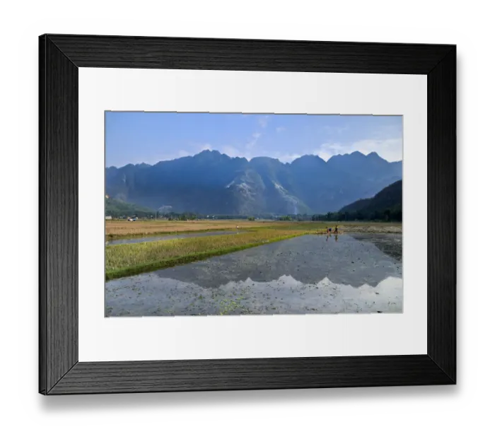 Framed Print : Workers in a rice field, Mai Chau, a village where ethnic minorities live, Vietnam, Southeast Asia Framed Print : Workers in a rice field, Mai Chau, a village where ethnic minorities live, Vietnam, Southeast Asia