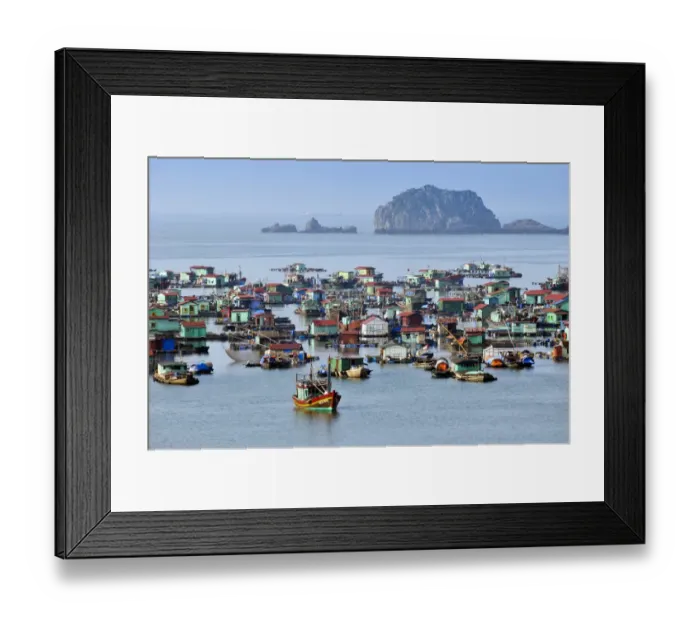 Framed Print : Harbour of Cat Ba, Halong Bay, Vietnam, Southeast Asia Framed Print : Harbour of Cat Ba, Halong Bay, Vietnam, Southeast Asia