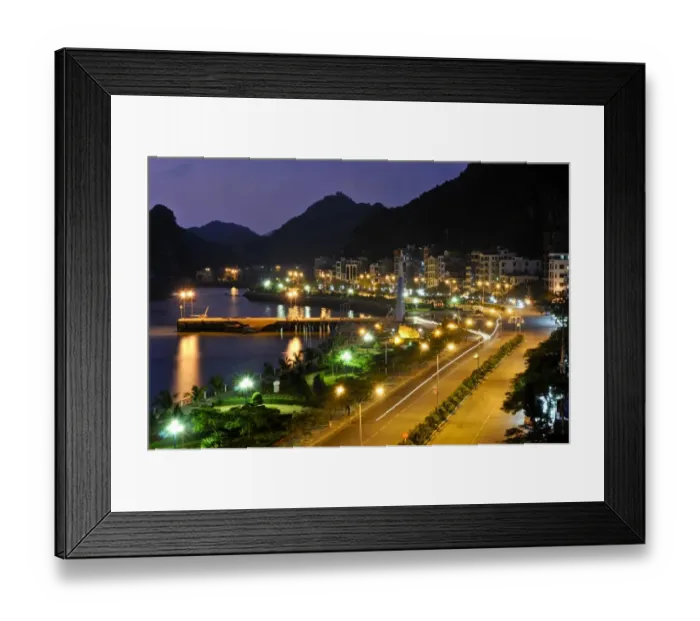 Framed Print : Waterfront promenade of Cat Ba, Halong Bay, Vietnam, Southeast Asia Framed Print : Waterfront promenade of Cat Ba, Halong Bay, Vietnam, Southeast Asia
