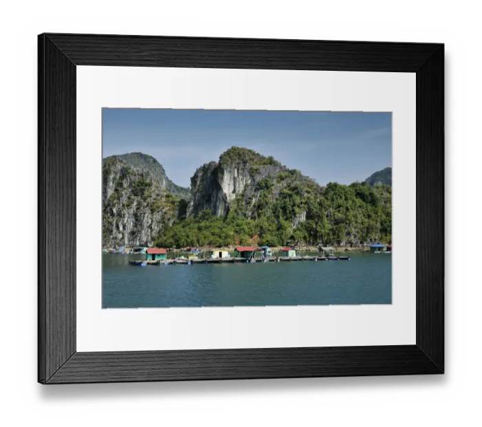 Framed Print : Floating village, Halong Bay, Vietnam, Southeast Asia Framed Print : Floating village, Halong Bay, Vietnam, Southeast Asia