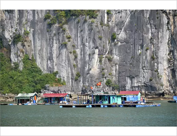Floating village, Halong Bay, Vietnam, Southeast Asia