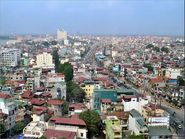 Hanoi cityscape, top view, Vietnam, Southeast Asia