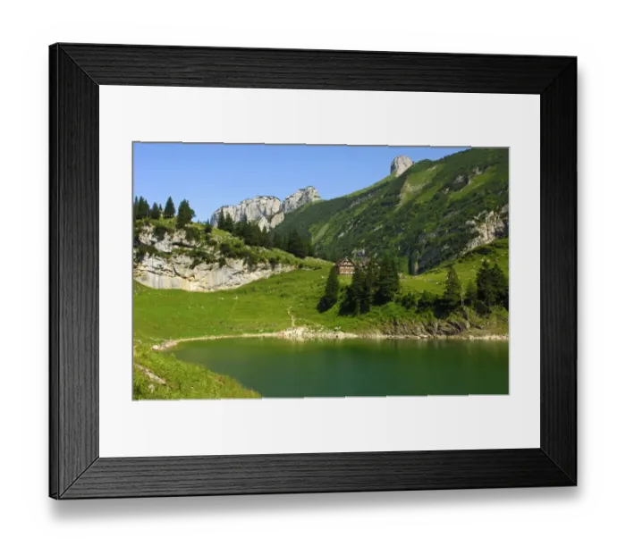 Framed Print : Bollenwees mountain inn on the idyllic Faelensee lake, Bruelisau, canton of Appenzell Innerrhoden, Appenzell Inner Rhodes, Switzerland, Europe Framed Print : Bollenwees mountain inn on the idyllic Faelensee lake, Bruelisau, canton of Appenzell Innerrhoden, Appenzell Inner Rhodes, Switzerland, Europe