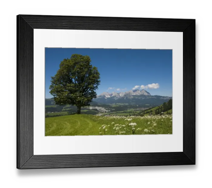 Framed Print : Wilder Kaiser mountain ridge, Tyrol, Austria, Europe